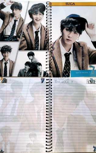Suga Map The Soul 7 V4 Libreta Cuaderno Bts Kpop Coreano