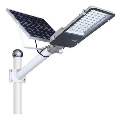 Lámpara De Alumbrado Público Solar 300w Con Panel Y Brazo.