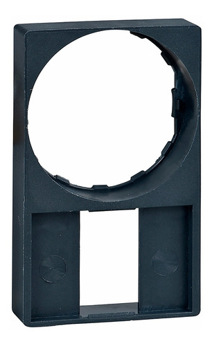 Porta Etiqueta Plástico 30x50mm Preto Para Montagem Embutida