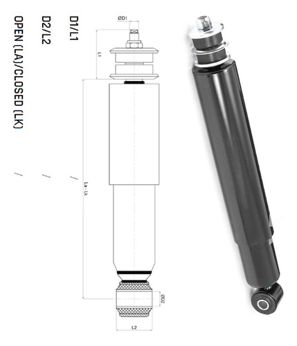 Amortiguadores Iveco  Eurostar 440 E39 Ld Motor Cursor