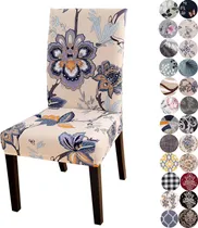 Comprar Fundas Elásticas Protectores Para Sillas De Comedor, Flores