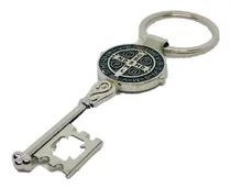 Comprar Llaveros San Benito Acero Inox 11 Cm Bolsita Celofan Misa 80