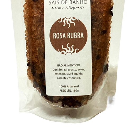 Sais De Banho Rosa Rubra Afrodisíaco Com Óleo Essencial
