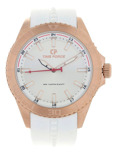 Reloj Time Force Rookie Tf5034-02 Blanco 100% Original 