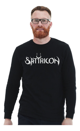 Polera Ml Satyricon Logo Metal Impresión Directa