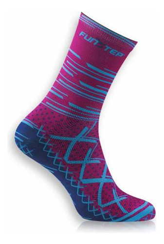 Calcetines Funstep Ciclismo Rosa/azul Medios  Xl (44-47)