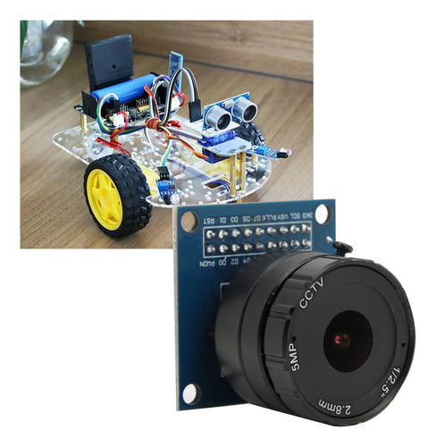 Módulo De Cámara Ov7670 De 5 Megapíxeles, Ajustable, Soporte