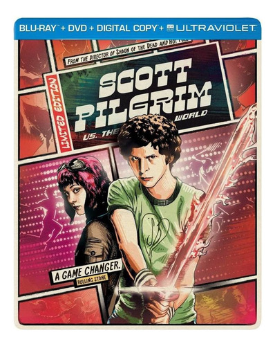 Scott Pilgrim Vs El Mundo Steelbook Blu-ray + Dvd + Cop Dig