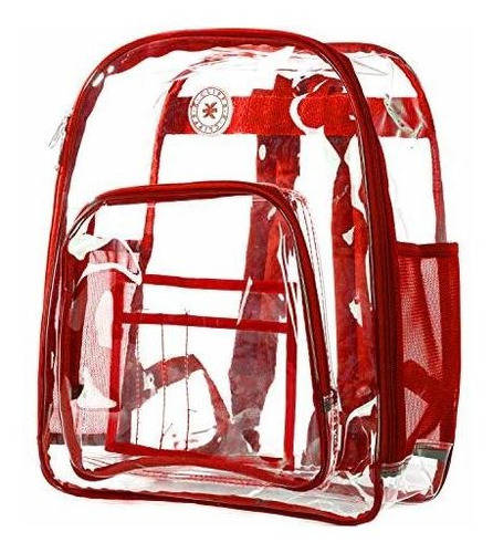 Morral Casual - Heavy Duty Clear Backpack See Through Pvc St