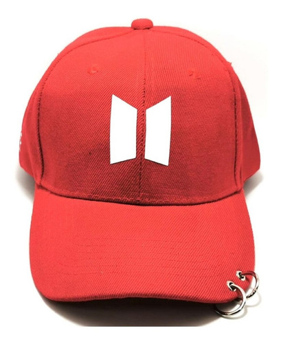 Imagen 1 de 4 de Gorra Kpop Coreano Aros Roja Bts Ly Love Yourself Puertas