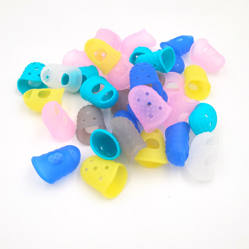 Protectores De Silicona Xl Para Dedos De Guitarra, Gris