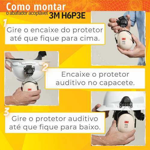 Kit Abafador Concha Haste Acop H6p3e 3m Ca 29706 Cor Bege