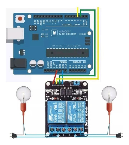 Módulo De Relé De 2 Vías 5v 2 Piezas