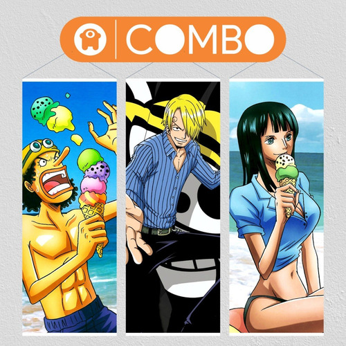 Tu Combo Personajes One Piece X 3 - Animeras