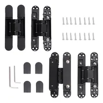 Comprar Bisagras De Puerta Oculta De 6 Pulgadas De 4 Pulgadas Negras