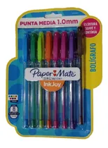 Comprar Bolígrafos Paper Mate Kilométrico Punta Media X 8 Colores