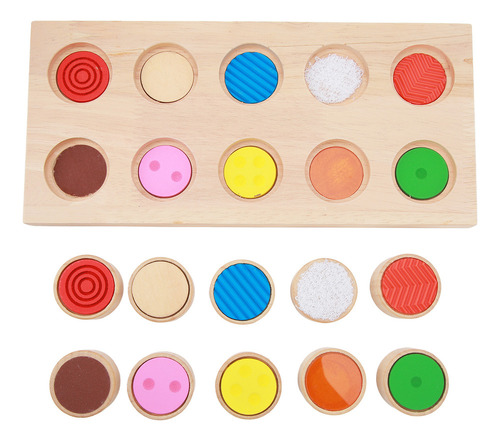 Jogo De Memória De Correspondência De Cores: Wooden Recognit