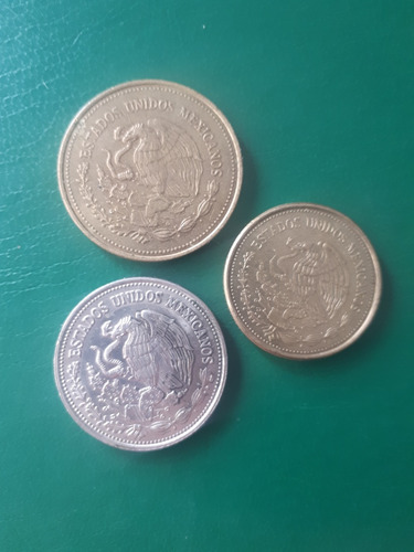 México 1987 $ 1000 $500 $100 Excelente (Usado)