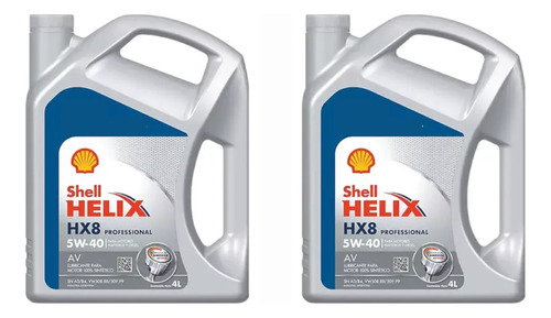 Aceite Shell Helix Hx8 Pro Sintetico 5w-40 Av 4 L X2un