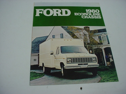 Folder Ford Furgao F-350 Chassis Van Econoline 80 1980 V8