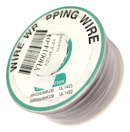 Wire Wrapping Rollo 250 Mts Blanco Cable Alambre Soldar