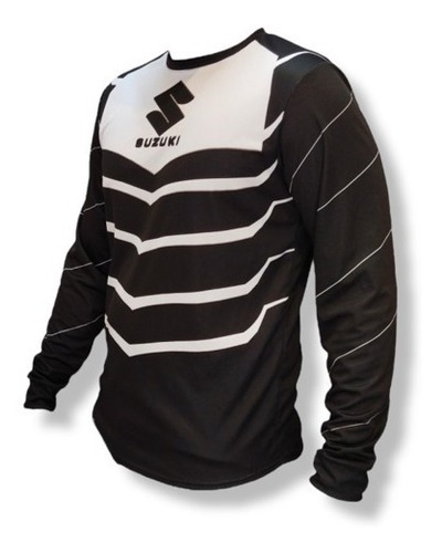 Jersey Moto Deportivo Suzuki Negro