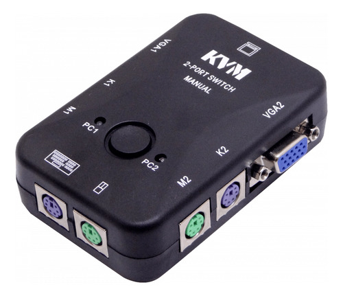 Kvm 2-ps2-vga Requiere-cables No-req-fuente-poder