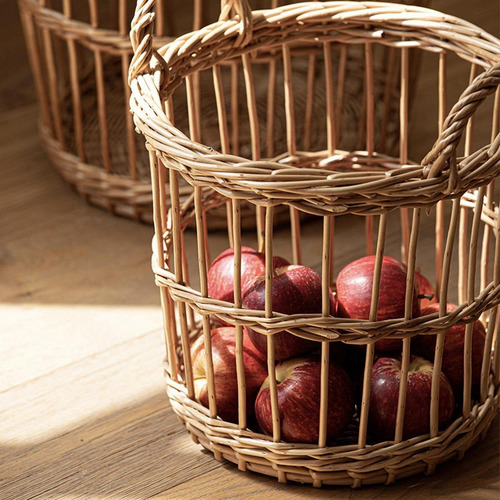 Woven Wicker Storage Basket Handmade Multiuso Para Grande