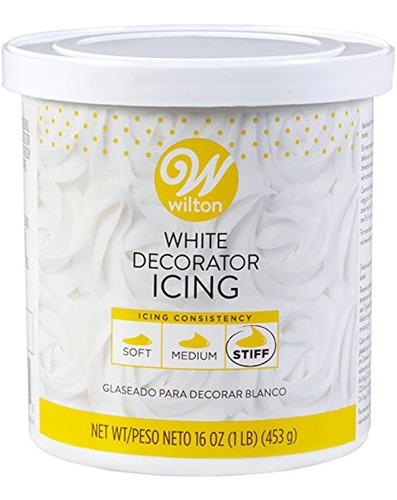 Wilton 710  4369 rígido Blanco Decorador Glaseado, 16 ounce