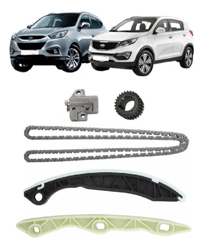 Kit Corrente Parcial Ix35 2.0 16v Sportage 2.0 16v 10 A 12