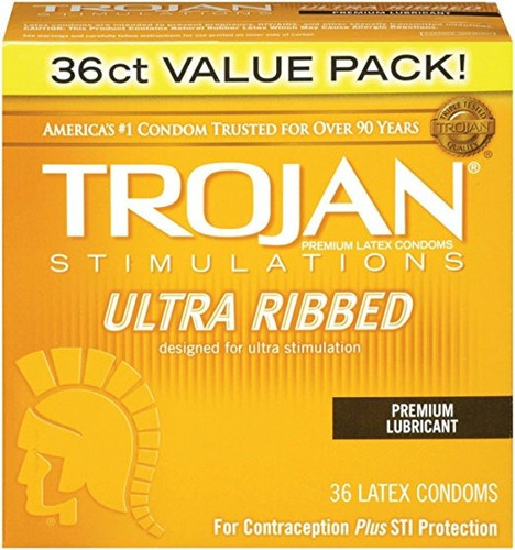 Trojan Ultra Acanalado, 36ct