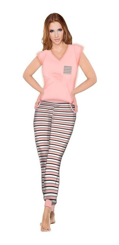 Pijama Para Dama Ellen Tracy Rosa Talla M De 2 Pzas