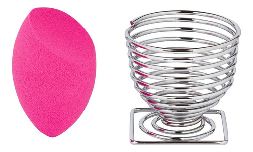 Esponja Difuminadora Con Soporte Metalico Marca Cala® Color Fucsia Tamaño De La Esponja Mediana