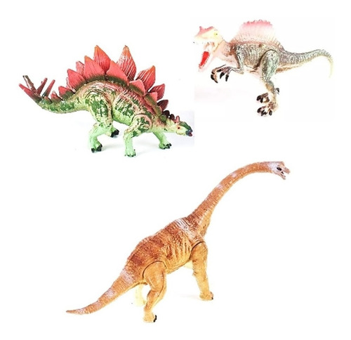 Dinosaurios Cretaceous Set X3 M1 12cm Original 99552 Bigshop