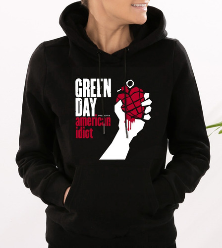 Sudadera Para Dama Rock Cleen Alexer  Green Day Modelos No24