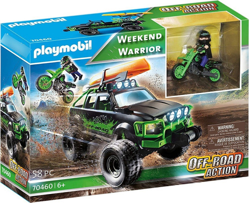 Playmobil Weekend Warrior Off-road Action Mod 70460 - 58 Pza