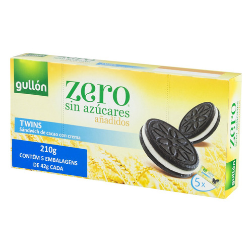 Imagem 2 de 4 de Biscoito Gullón de cacau 210 g