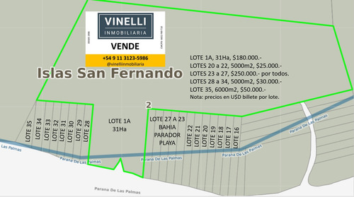 Lotes Venta 2da Secc. Delta, Islas Sobre Paraná De Las Palma