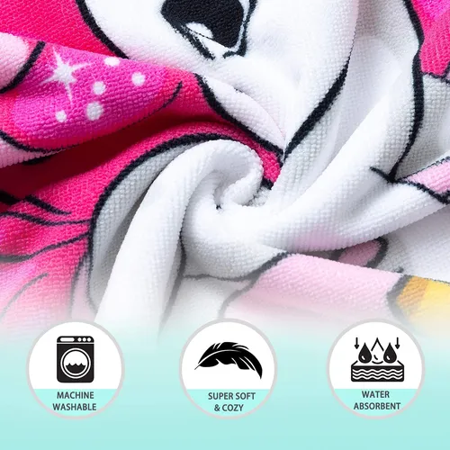 Novforth -toalla De Unicornio Con Capucha Para Piscina, Bano