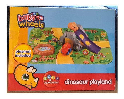 Imagen 1 de 4 de Dinosaur Play Land Conjunto Con Vehículos - Aj Hogar