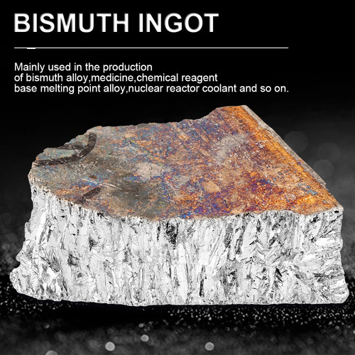 Lingote De Metal De Bismuto De 1000 G 99,99% Geodas Puras Pa 