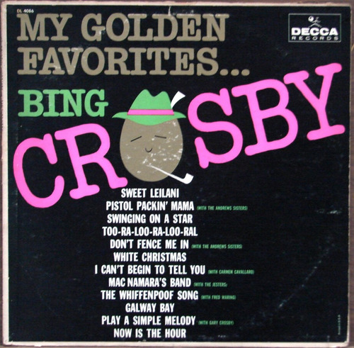 Bing Crosby - My Golden Favorites - Lp Vinilo Made Usa 1961 