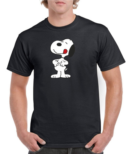 Imagen 1 de 2 de Polera Hombre Estampado Snoopy Hambriento