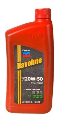 Aceite Havoline 20w50 Quarto