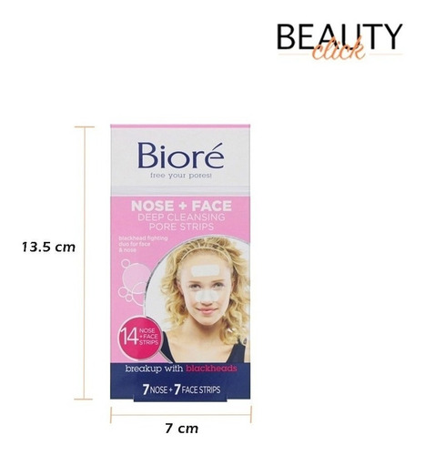 Bioré Bandas De Limpieza Facial Profunda Pack 14 Unidades