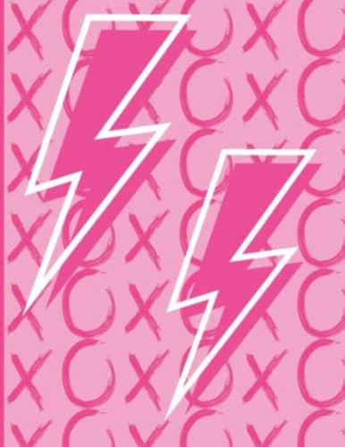 Libro: Notebook Aesthetic: Preppy, Pink, Lightning Bolt, Aes