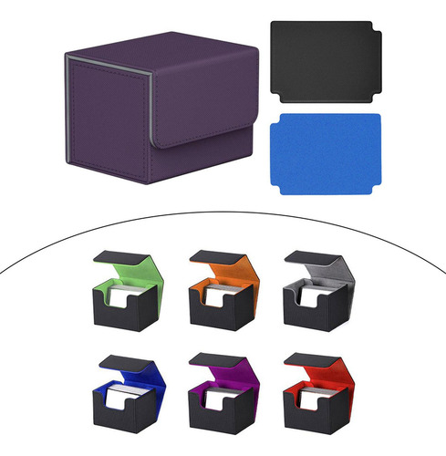 M Caja For Baraja De Cartas Coleccionables, Morada