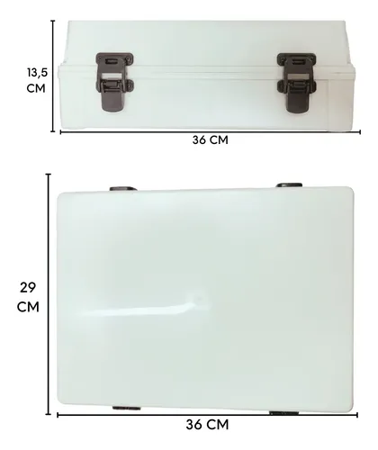 Caixa Plástica Comprimento 35cm Largura 26cm Altura 13cm