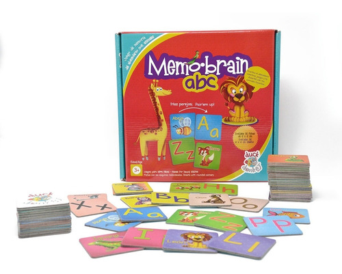 Juego Didáctico, Memo Brain Abc, Memoria Del Abecedario 