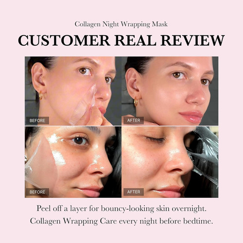 3 Máscara Nocturna De Colágeno, Máscara Exfoliante, Etc.